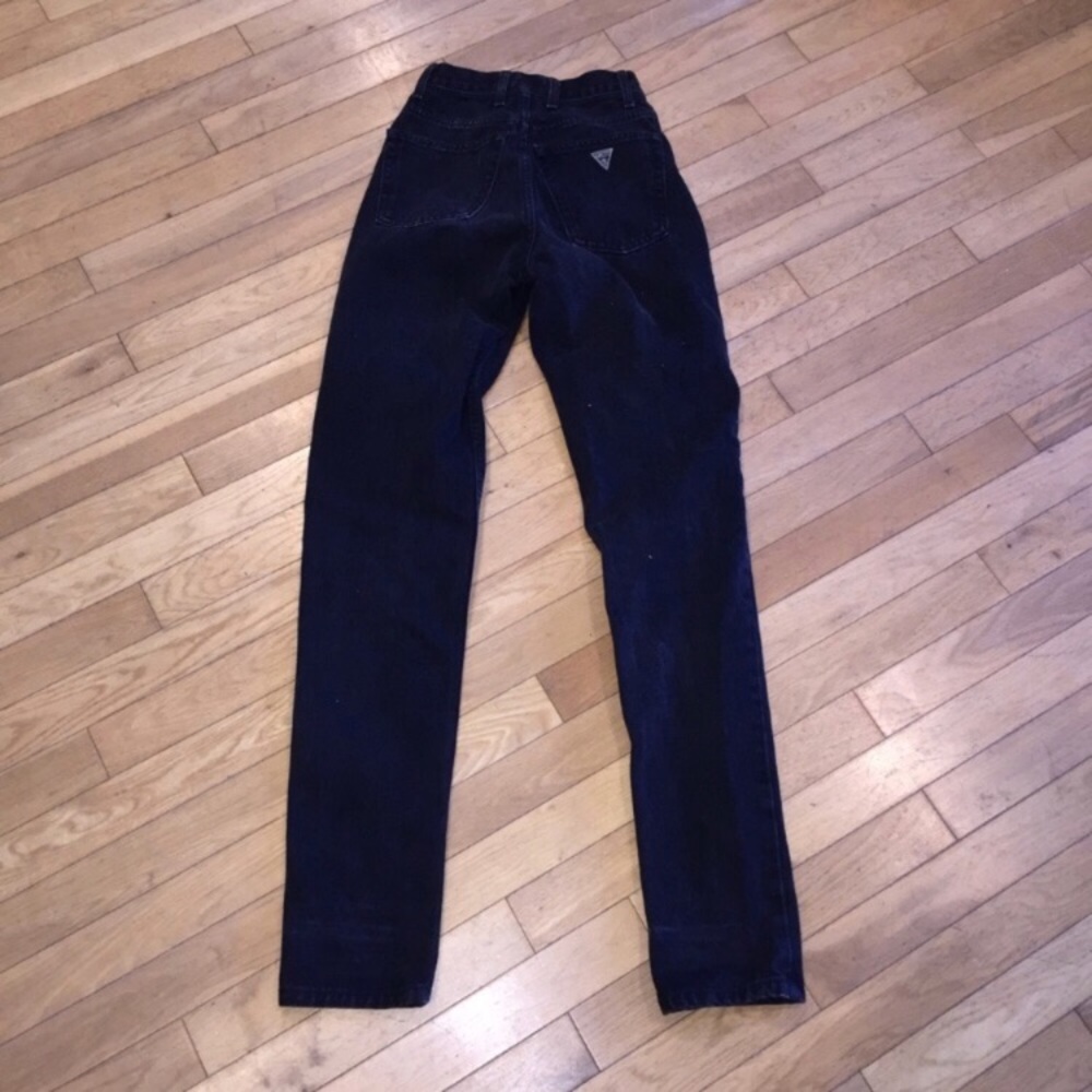 Vintage black high waisted guess jeans